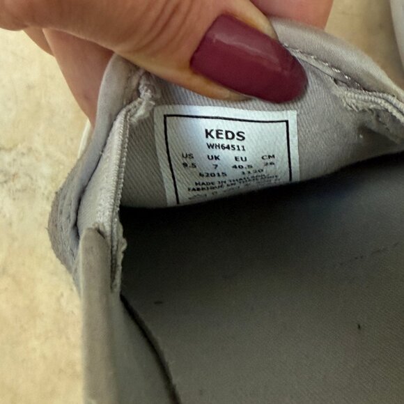 Womens Keds Double Decker Perf Suede Slip On Sneaker, Size 9.5B, Taupe - Picture 9 of 11